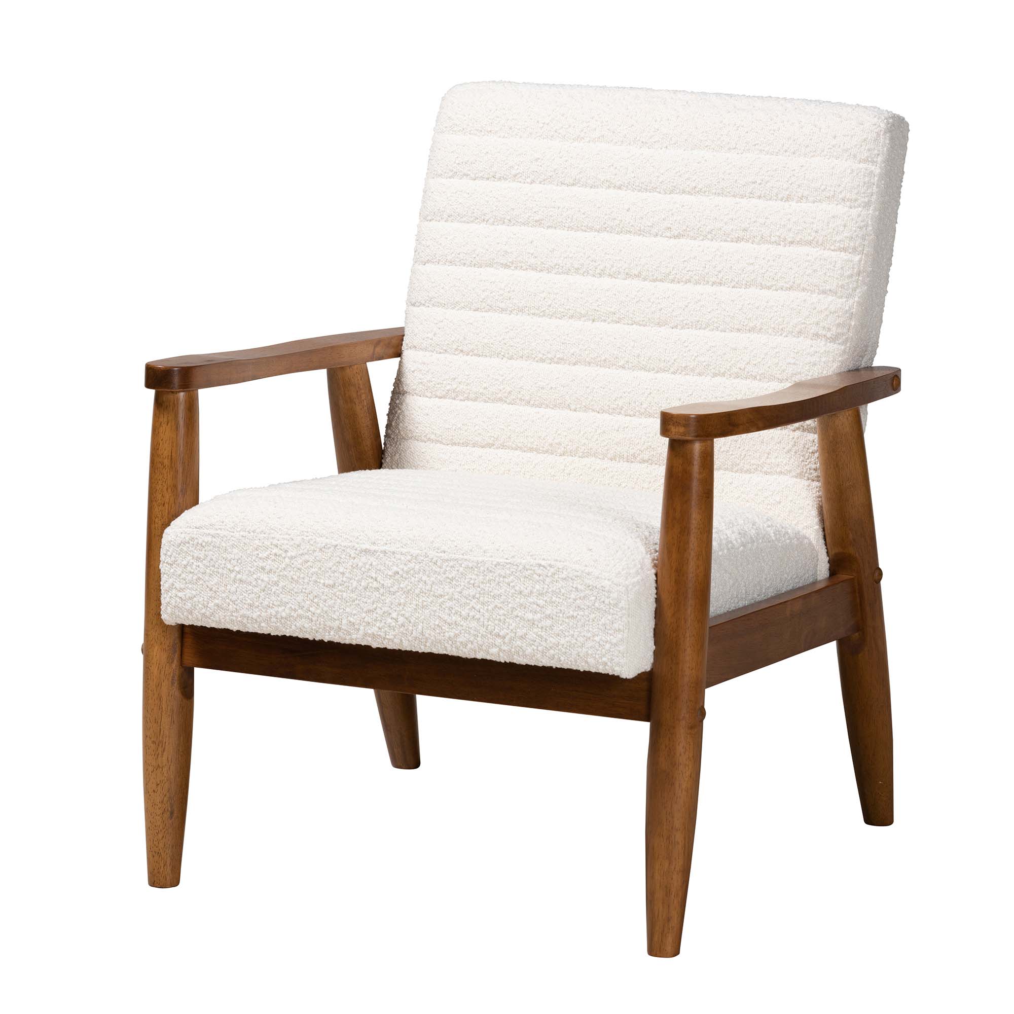 Cream mid century chair sale